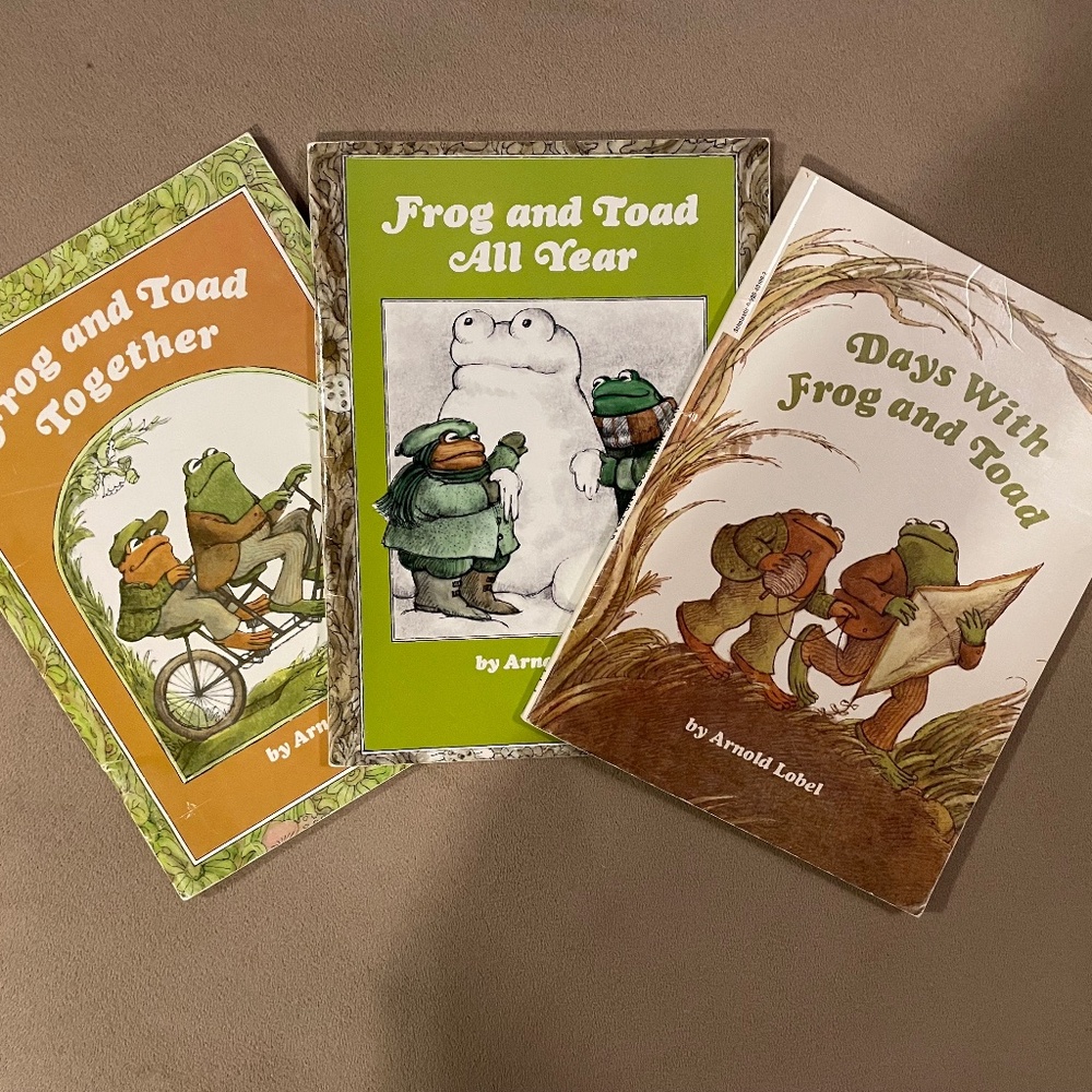 Set of 3 Vintage "Frog and Toad" Paperback Books